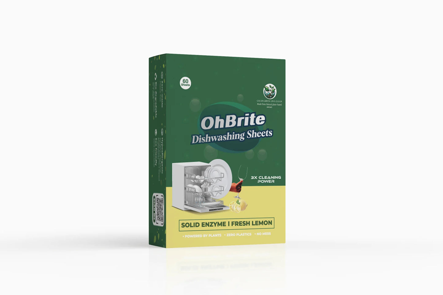 NATURAL BIO-DEGRADABLE DISHWASHING DETERGENT SHEETS