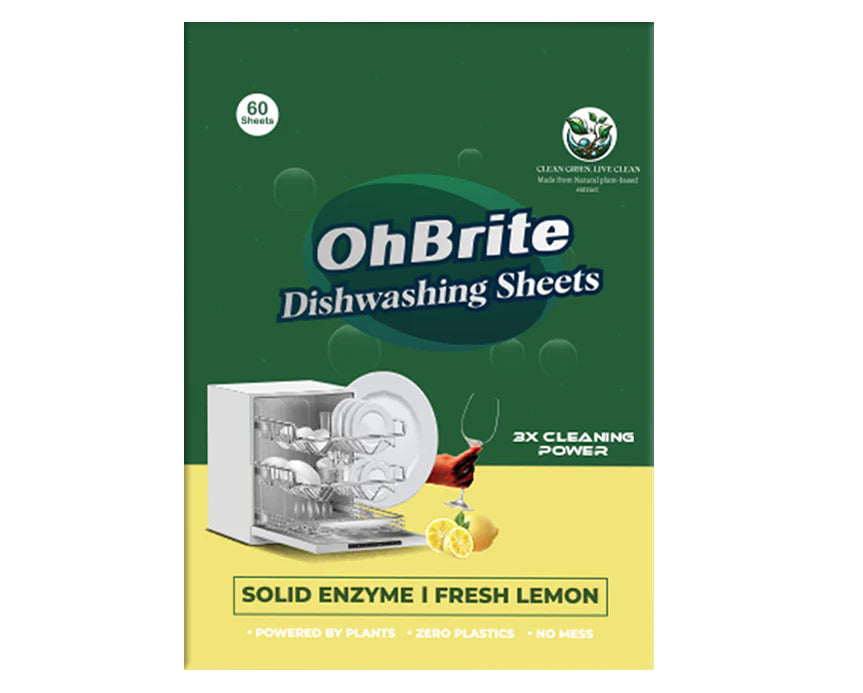 NATURAL BIO-DEGRADABLE DISHWASHING DETERGENT SHEETS