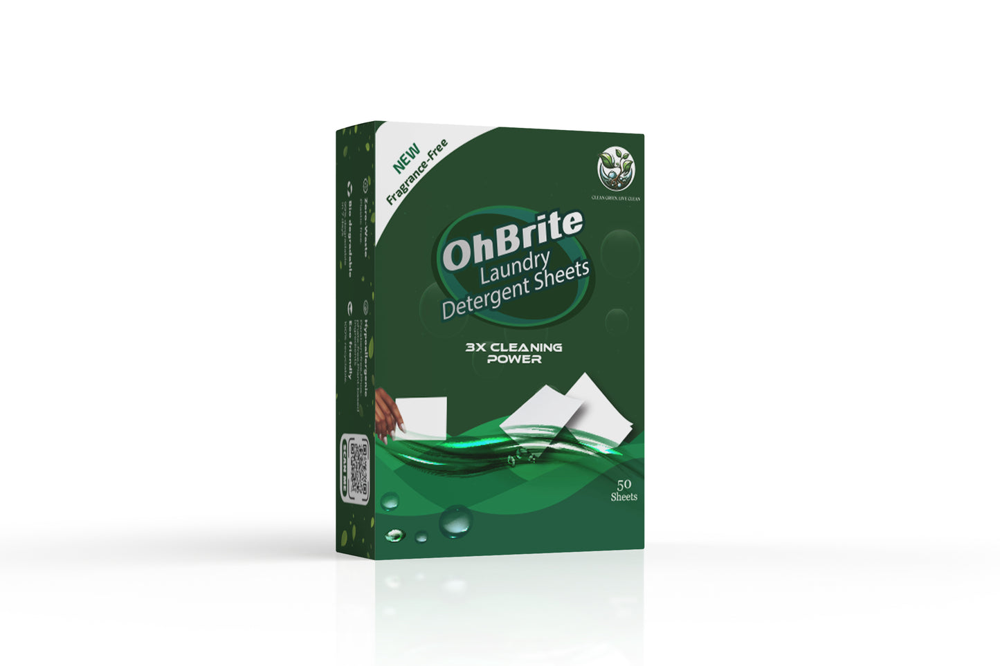 NATURAL BIO-DEGRADABLE LAUNDRY DETERGENT SHEET