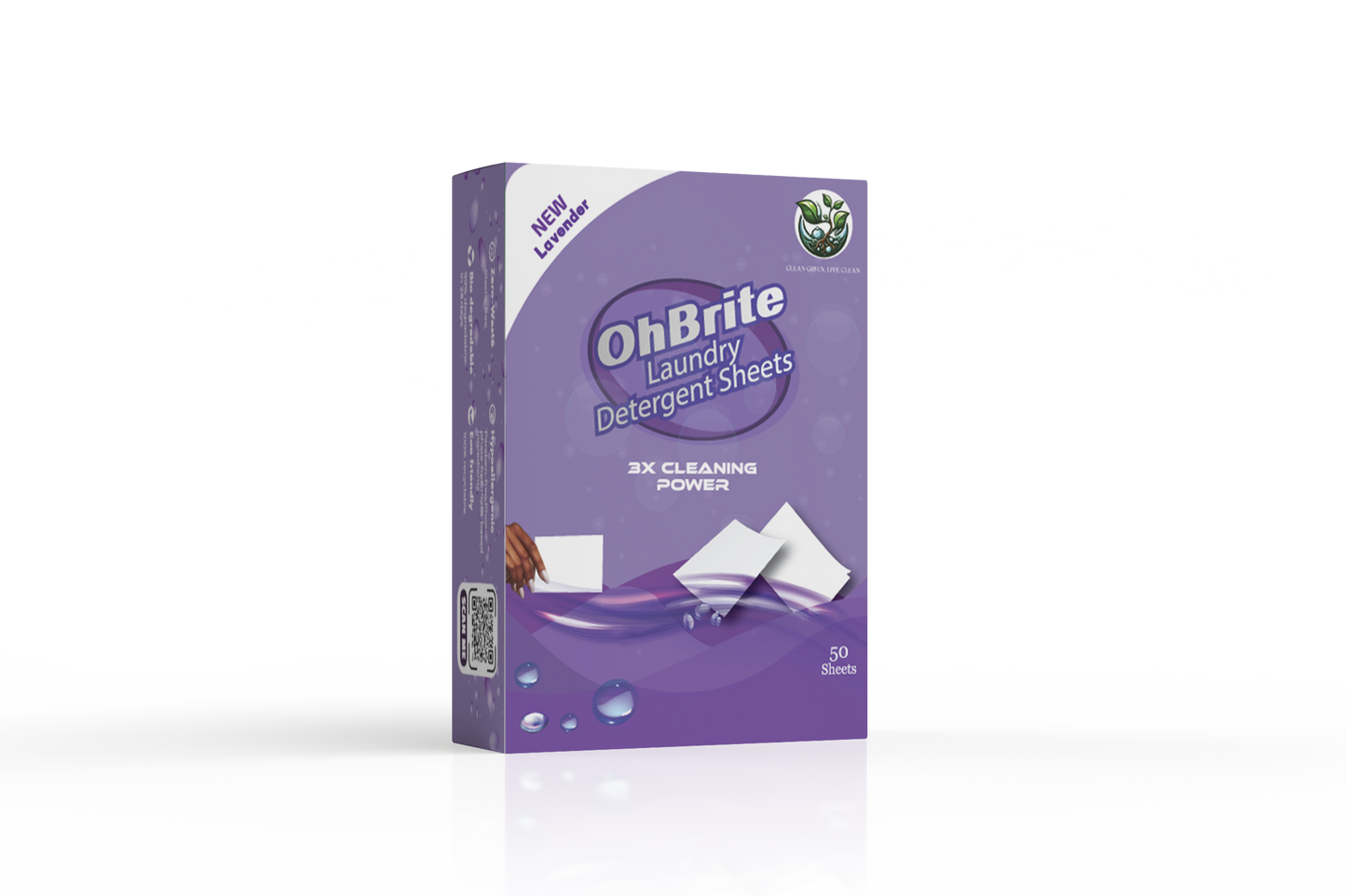 NATURAL BIO-DEGRADABLE LAUNDRY DETERGENT SHEET