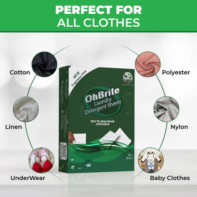 NATURAL BIO-DEGRADABLE LAUNDRY DETERGENT SHEET