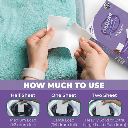 “Natural Biodegradable Laundry Detergent Sheets in eco-friendly OhBrite packaging for sensitive skin”